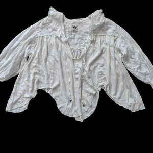 Women's White Peasant Blouse